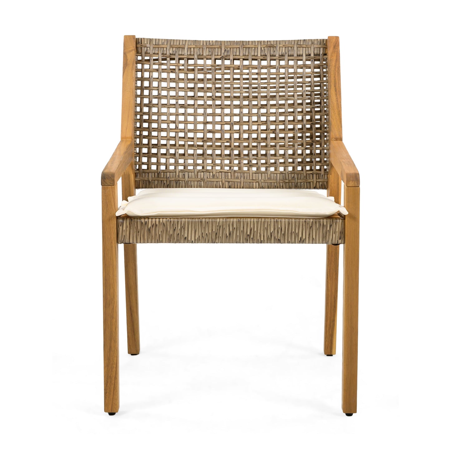 Outdoor Dining Set – Acacia Wood Stamford Table & Wicker Chairs