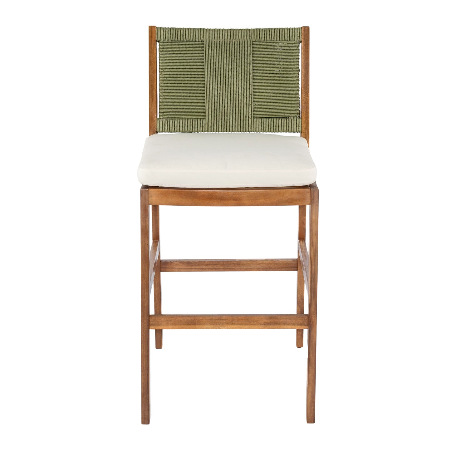 4 Pieces Arly Green Outdoor Bar Stool Set