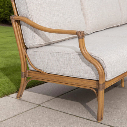 Arcadia Patio Sofa and 2 Swivel Chairs with Coffee Table