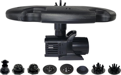 HALF OFF PONDS Floating Fountain – 1.5 HP Pond Aerator with 200' Cord – 12,500 GPH Water Pump – 11 Spray Patterns - Energy-Efficient – for Large Ponds, Lakes & Water Gardens
