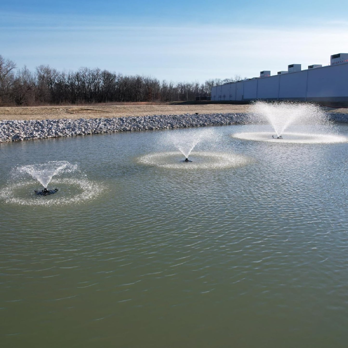 HALF OFF PONDS Floating Fountain – 1 HP Pond Aerator, 100' Cord – 15,000 GPH Water Pump – 13 Spray Patterns – Energy-Efficient for Large Ponds, Lakes & Water Gardens