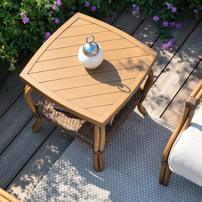 Arcadia 2 Piece Swivel Lounge Chair and End Table