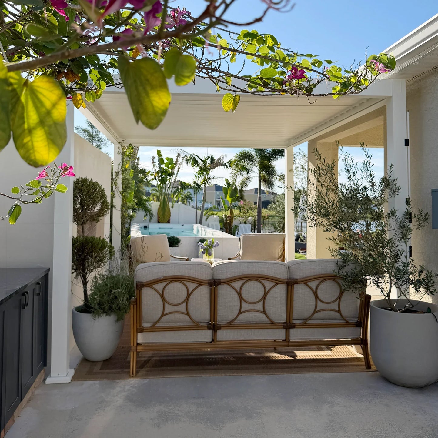 Arcadia 5 Pieces Outdoor Sofa Set with Deep Lounge Chair