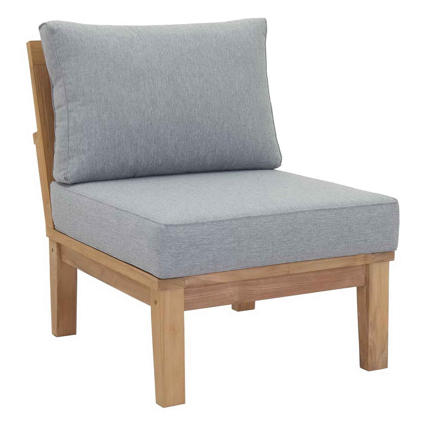 Marina 10-Piece Teak Outdoor Patio Set - Grey Finish by Patio Elegance