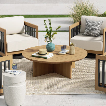 Sereno 6-Pieces Patio Club Lounge Chair Set with 2 Ottoman
