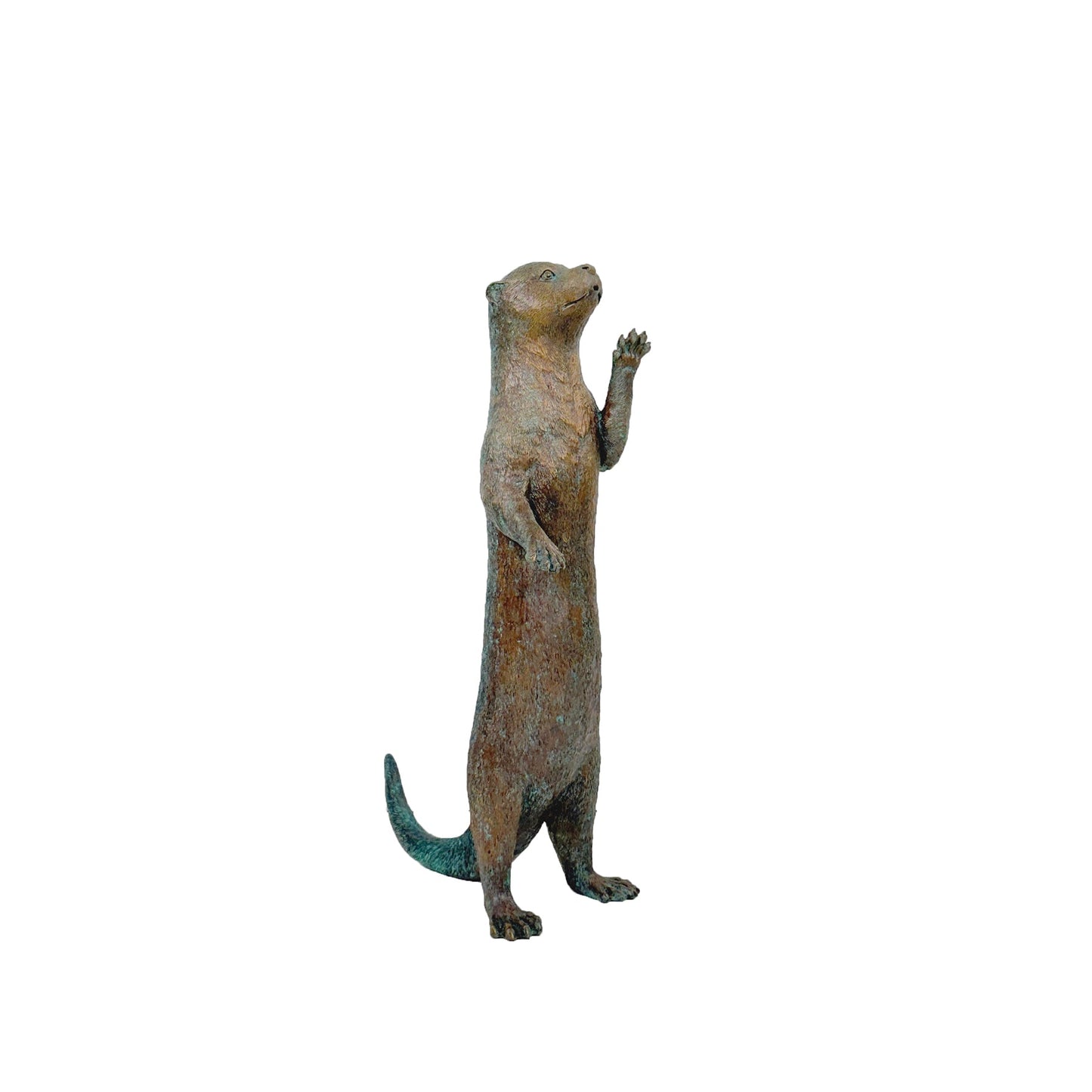 Standing Otter Bronze Fountain Statue