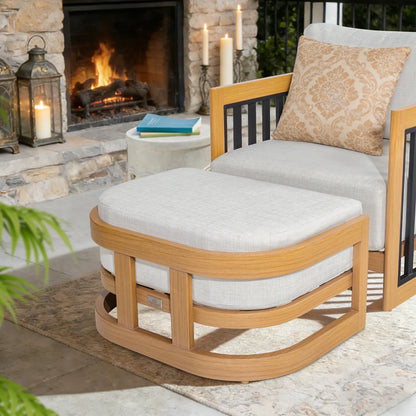 Sereno 6-Pieces Patio Club Lounge Chair Set with 2 Ottoman