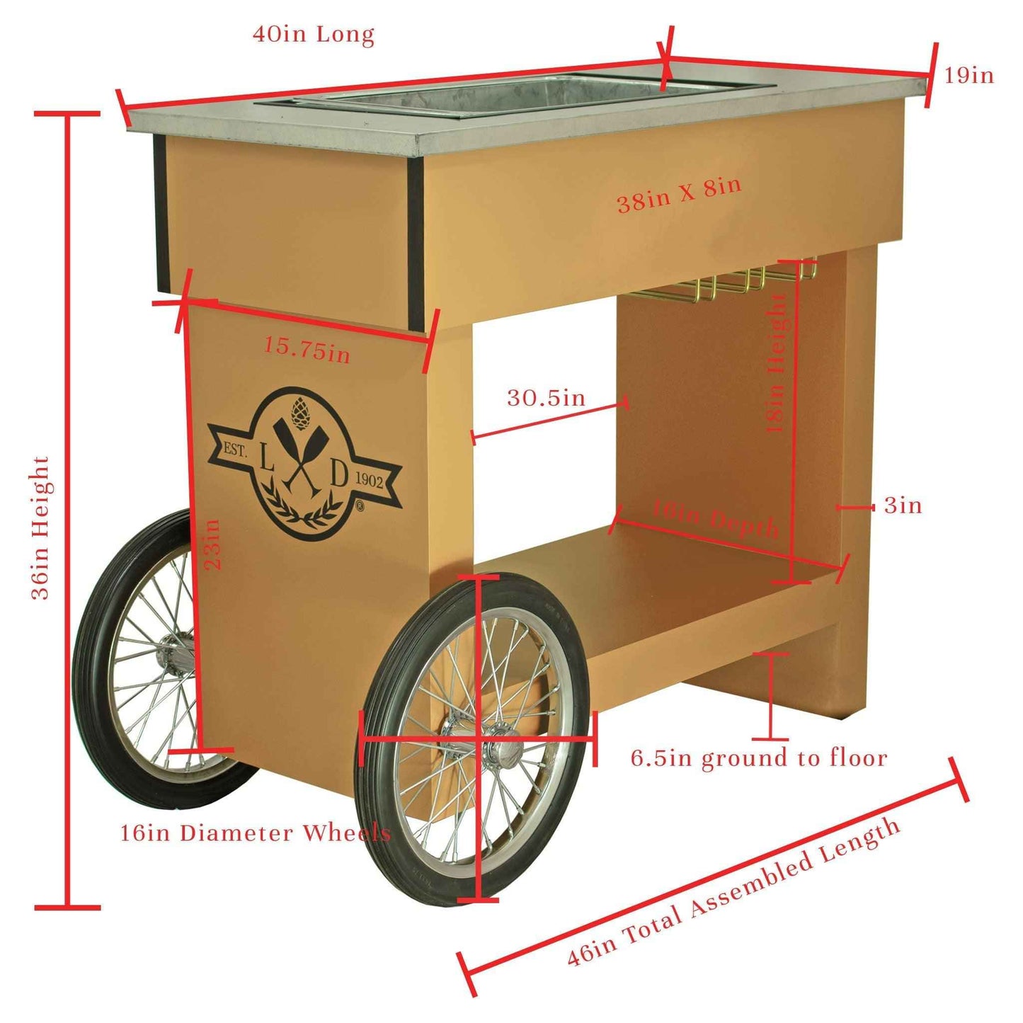 Champagne & Wine Bar Cart