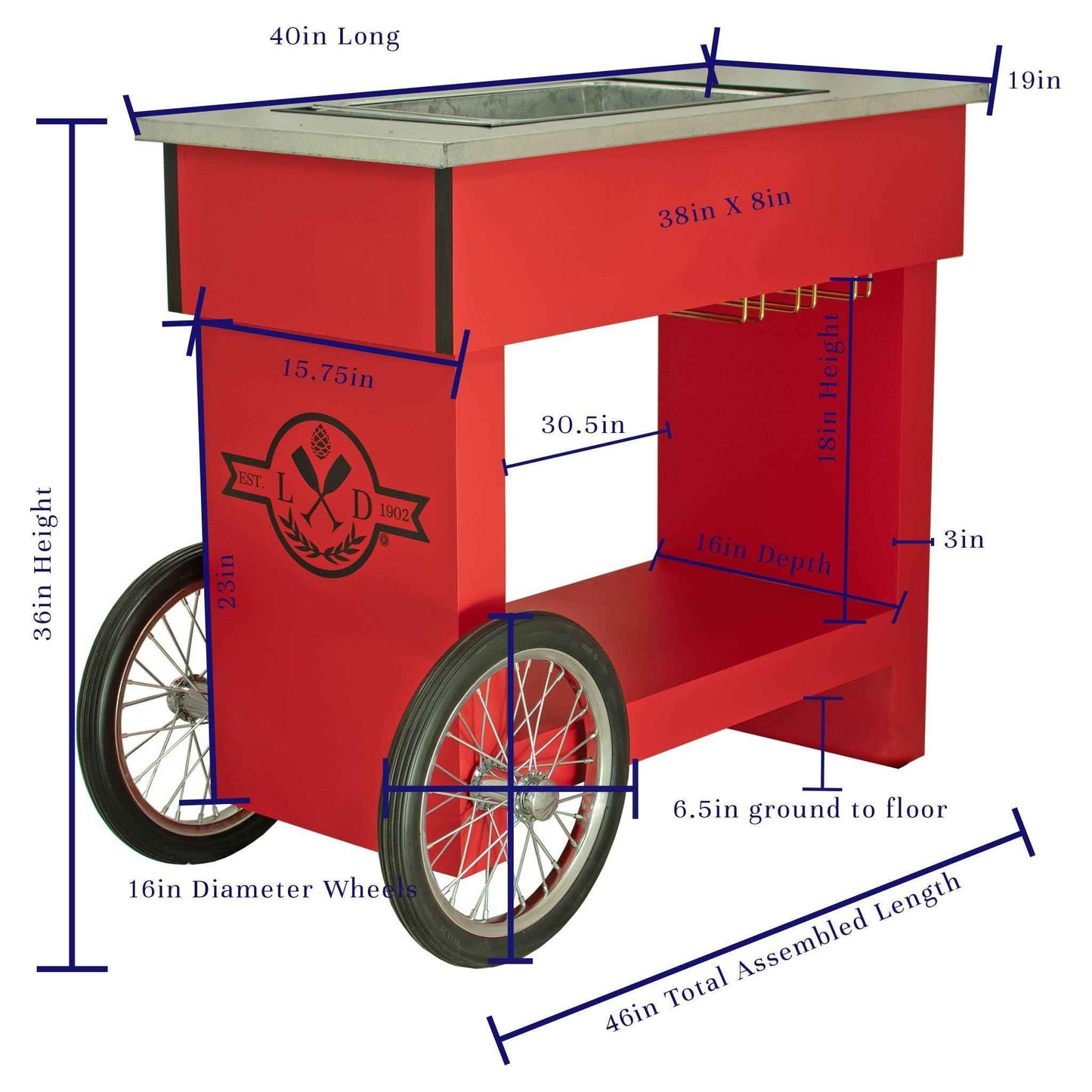 Champagne & Wine Bar Cart