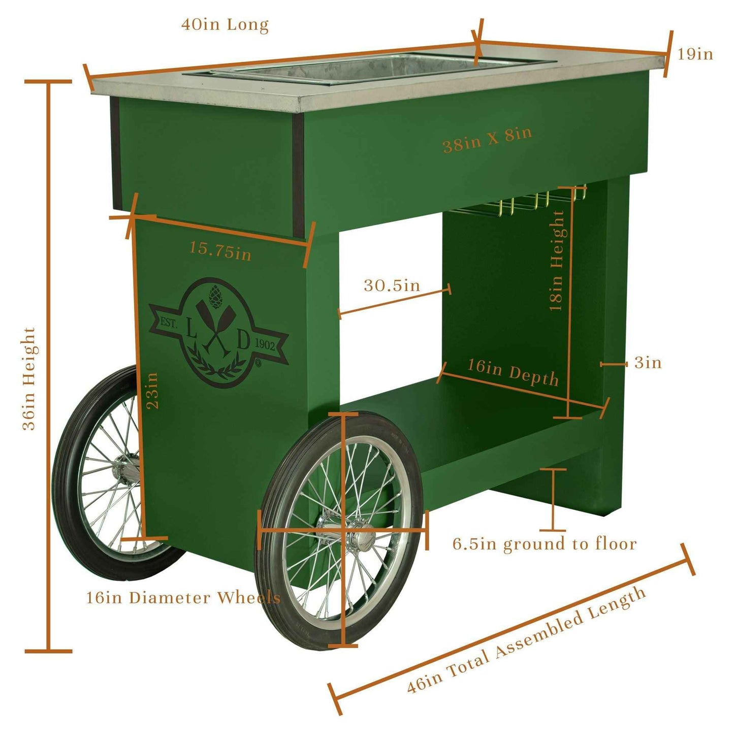 Champagne & Wine Bar Cart