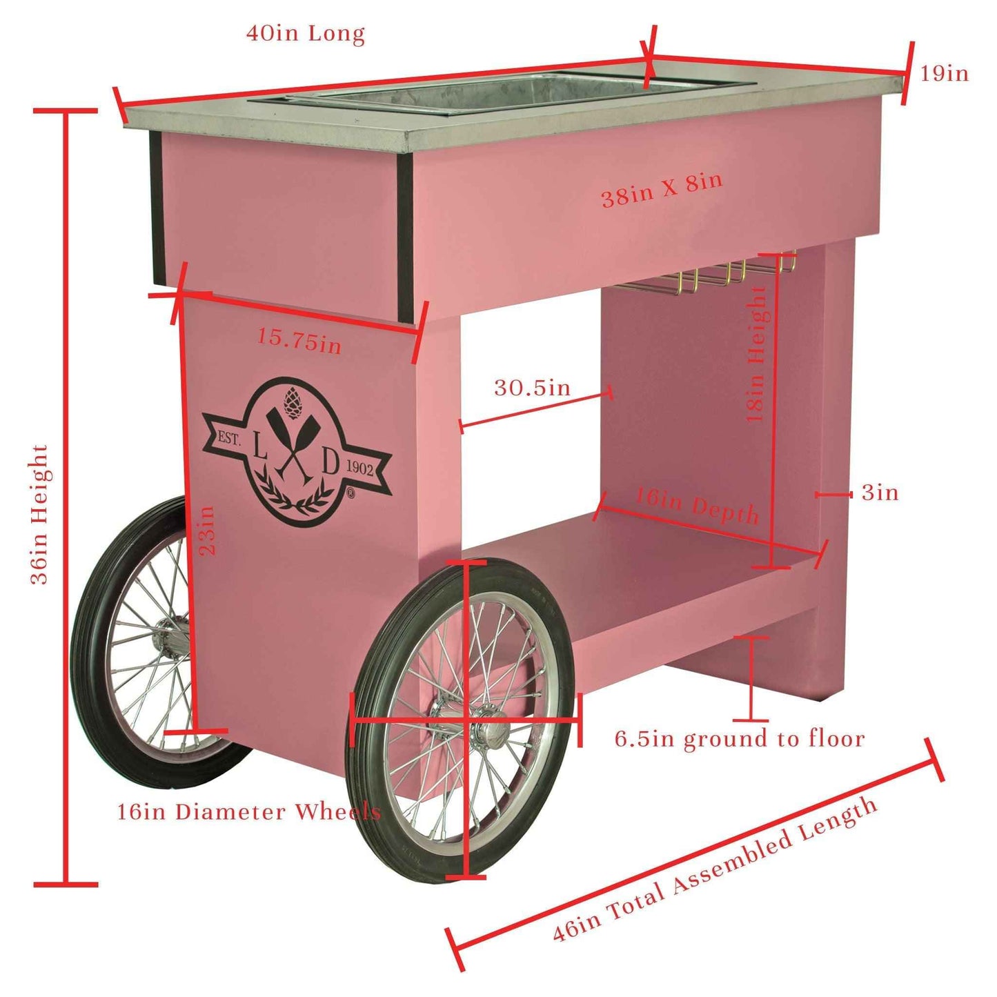 Champagne & Wine Bar Cart