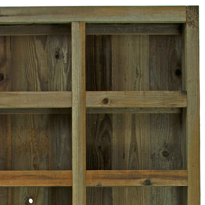 Rolling Redwood Storage Cabinet